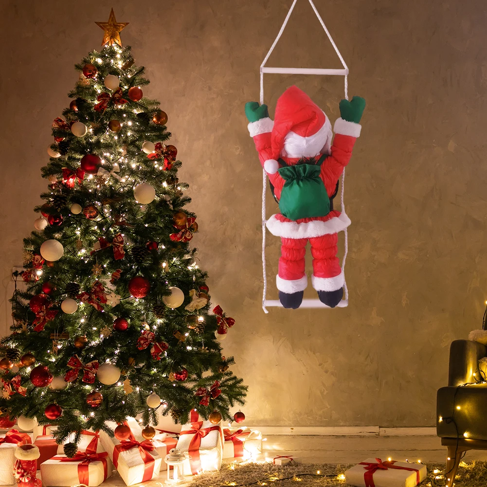Светодиодное украшение для Рождественской елки, водонепроницаемые рождественские украшения, Универсальный теплый свет для внутреннего оформления окон Рождественской елки на улице