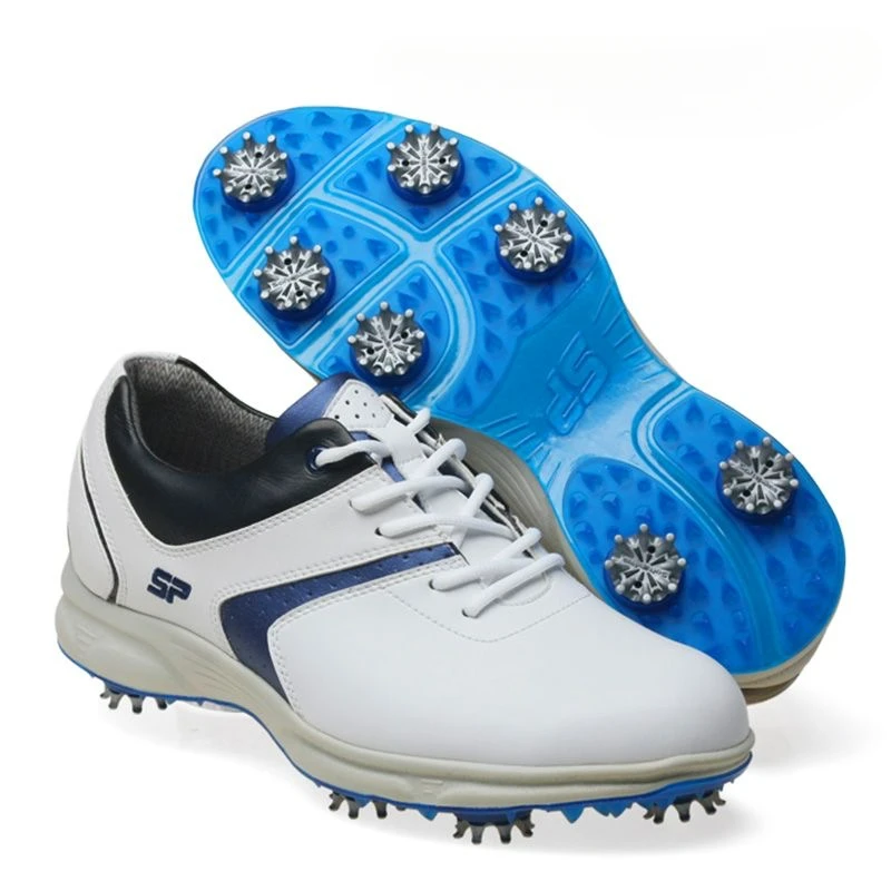 2023 Новый тренд, Мужская обувь для гольфа, Кожаные шипы, Мужская нескользящая обувь для ходьбы, Брендовая Дизайнерская Спортивная Мужская обувь