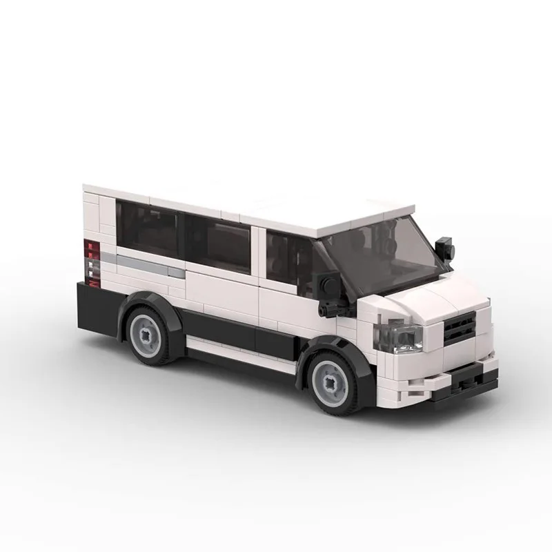 MOC-49248 Строительные блоки ручной сборки DIY для автомобильного транспорта, сборка легкового автомобиля XLT, классическая игрушка-головоломка для мальчика Gif