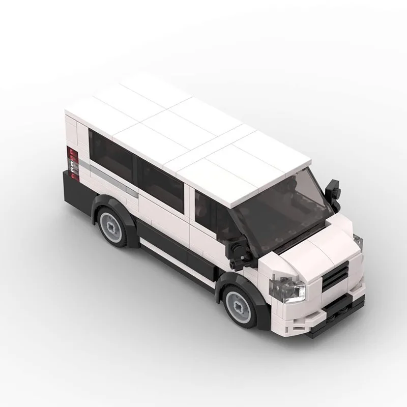 MOC-49248 Строительные блоки ручной сборки DIY для автомобильного транспорта, сборка легкового автомобиля XLT, классическая игрушка-головоломка для мальчика Gif