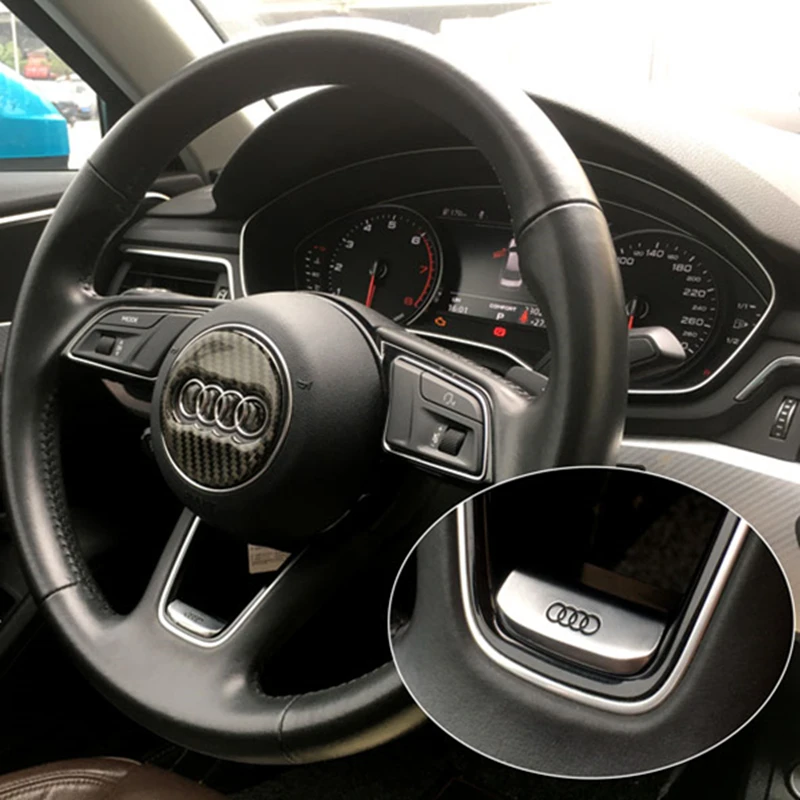 Наклейка для украшения рулевого колеса автомобиля Audi A4l A3 Q3 Q5 A5 Q2L Аксессуары для украшения интерьера автомобиля