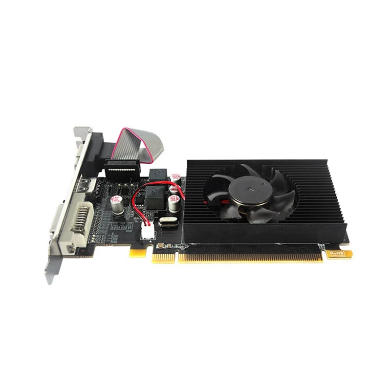 Видеокарта HD7450 64Bit 2GB GDDR3 PCI-E 2.0 X16-Совместимая Видеокарта VGA DVI-I Для AMD Radeon HD 7450 2G 64 Bit