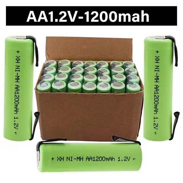 Последняя модель 100% AA 1,2 В Ni MH аккумуляторной батареи 1200mAh + dly подходит для электробритвы, зубной щетки и так далее