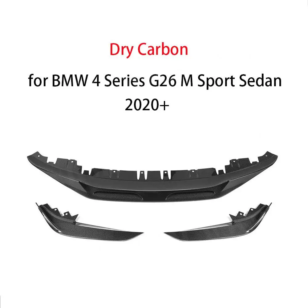 Сухой карбоновый Спойлер для подбородка переднего бампера BMW 4 серии G26 M Sport Sedan 2020 + Автомобильные аксессуары для переднего бампера FRP