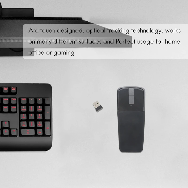Складная беспроводная мышь 2,4 ГГц Складная дуговая сенсорная тонкая мышь Компьютерная игровая мышь Мыши для продвижения ноутбуков Microsoft Surface PC