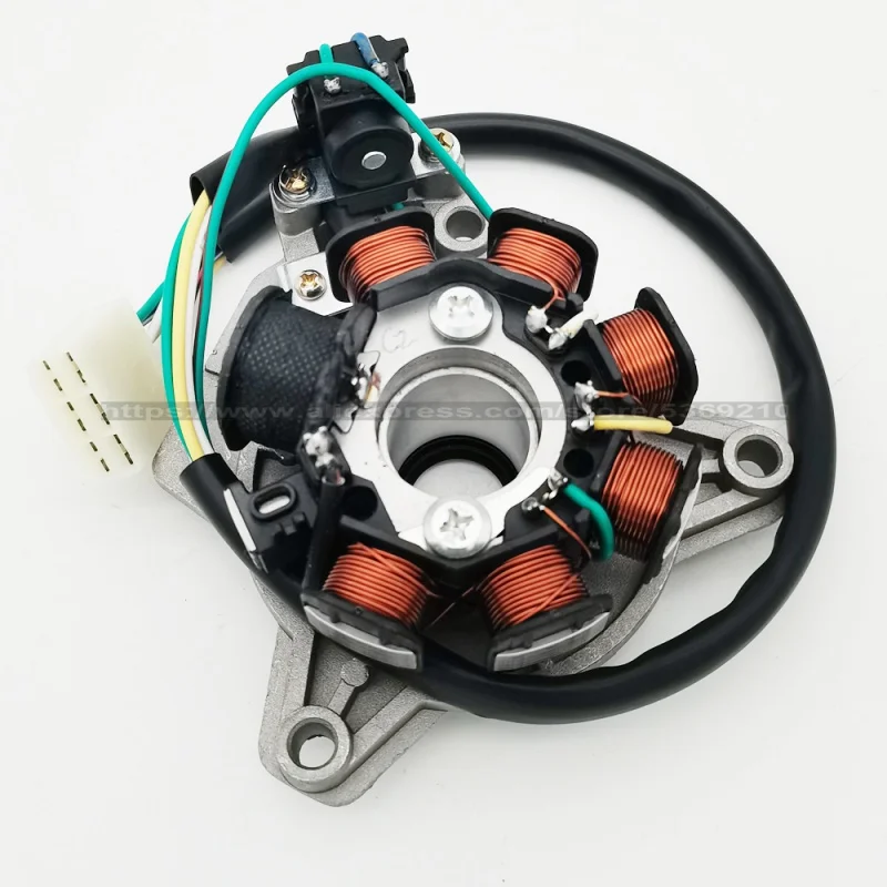 Комплект внутреннего ротора, катушка магнето статора зажигания для CG125 GN XF125 125cc CG125 с 7 1/2 полюсами (Kick Start)