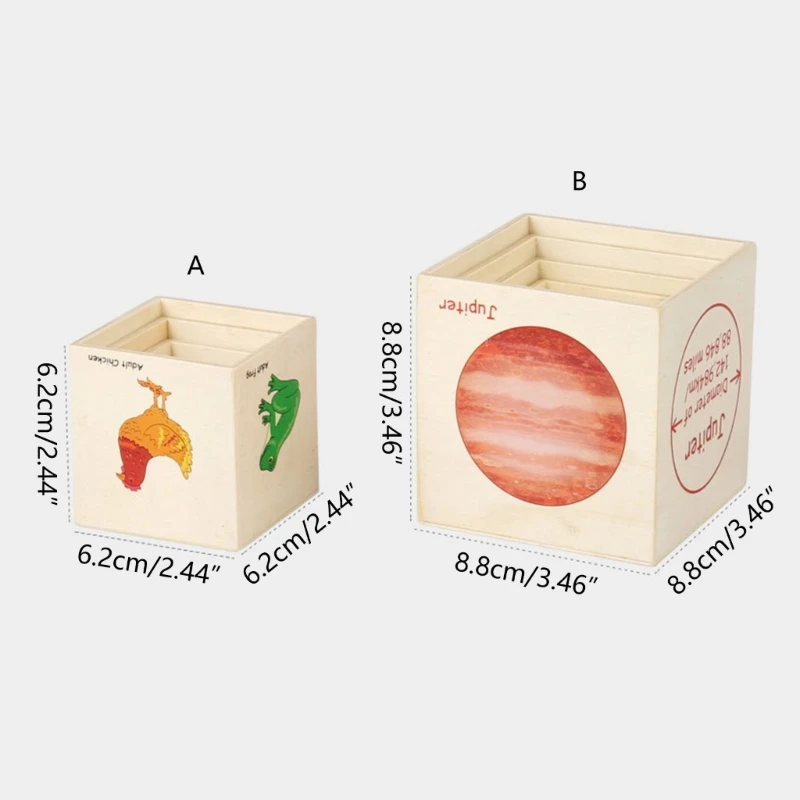 Деревянные штабелируемые коробки для укладки игрушек для укладки блоков для укладки кубиков