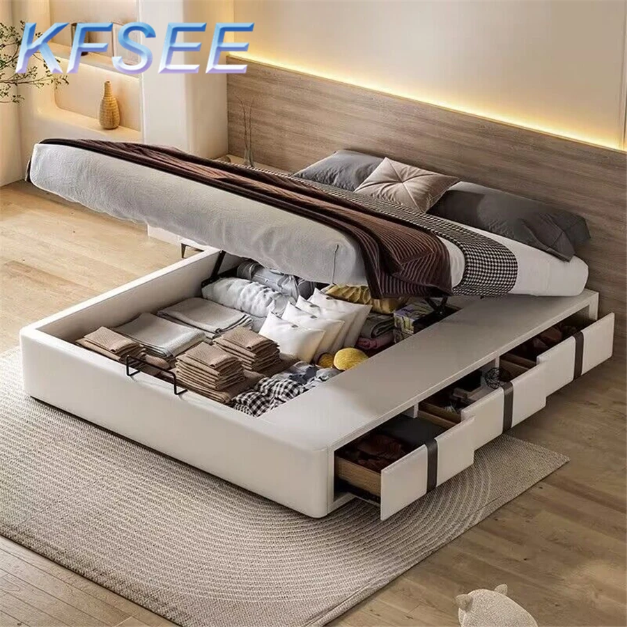 Роскошная кровать для хранения Future Life Kfsee 180*200 см в спальне