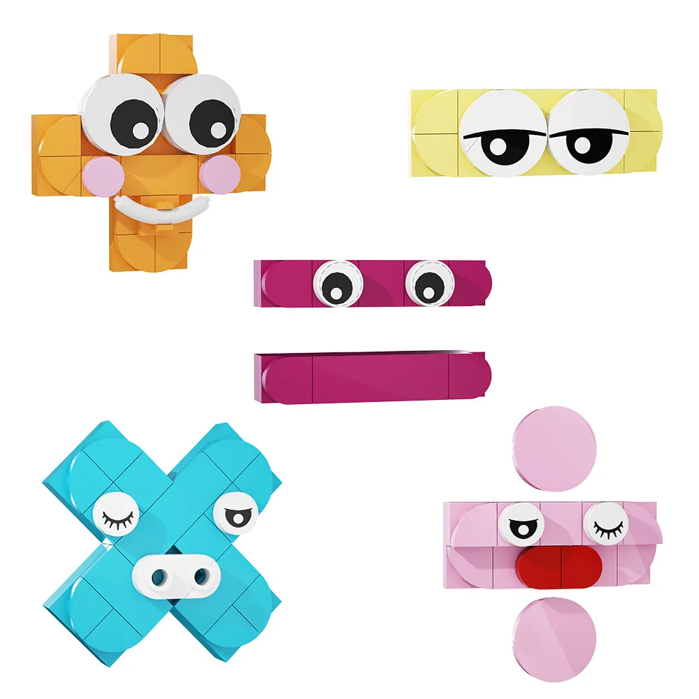 Арабские цифровые строительные блоки, игрушки MOC, Самостоятельно спроектированная сборка кирпичей из мелких частиц, Детская игрушка-головоломка для просвещения
