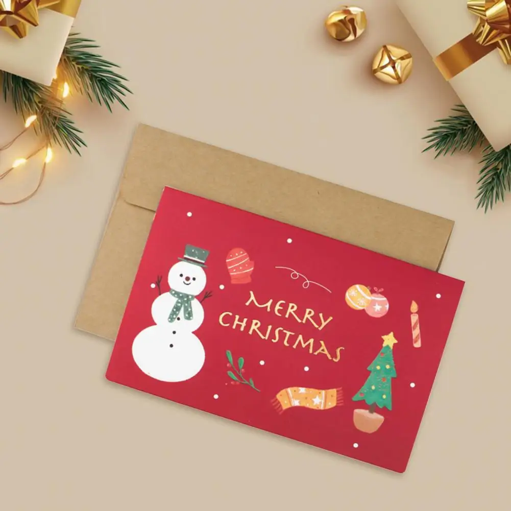 Праздничная поздравительная открытка, праздничные поздравительные открытки, милый мультяшный дизайн для веселого Рождества, Праздничные подарочные пакеты для вечеринок, милый мультфильм