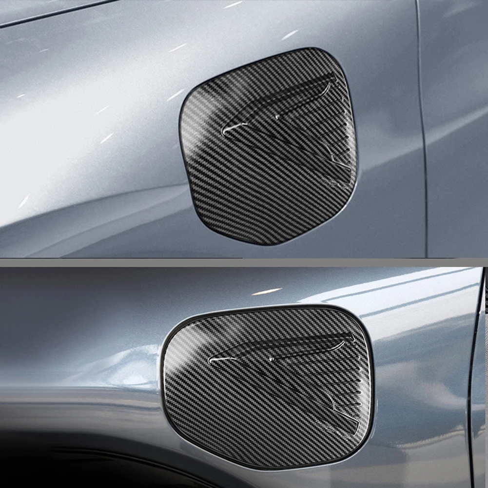 Для Ford Mustang Наклейка из углеродного волокна, черное Украшение крышки для Mach-E 2021 + Крышка топливного бака, надежная и практичная