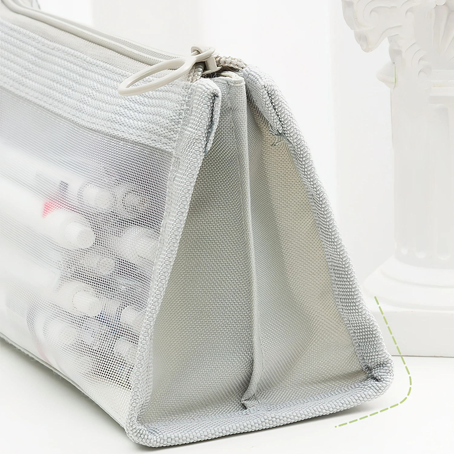 Прозрачная 3-слойная сетчатая сумка для карандашей, пенал треугольной формы, марлевый мешочек для хранения канцелярских принадлежностей Office School A7455