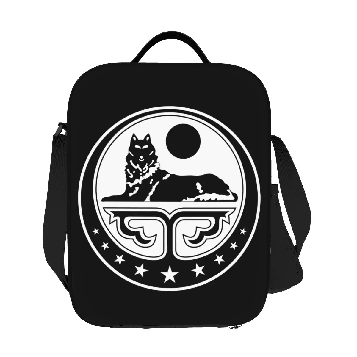 Чеченский герб, изолированная сумка для ланча для женщин, Чеченский термохолодильник, Бенто, касса для пикника, путешествия