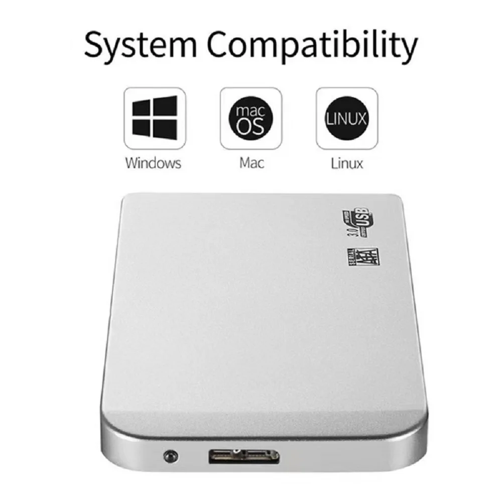 Высокоскоростные Внешние SSD-Накопители емкостью 1 ТБ USB3.0 HDD, Мобильные Жесткие диски, Устройства хранения данных, Оригинальные для Настольных ноутбуков/Android/mac