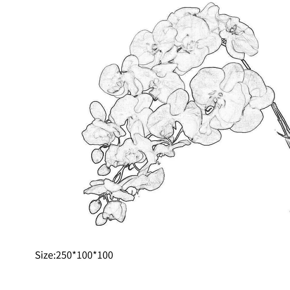 Очень Большой Свадебный Праздничный Цветок Фаленопсис На Ощупь Клейкий Увлажняющий Искусственный Цветок Имитация Украшения дома Растение