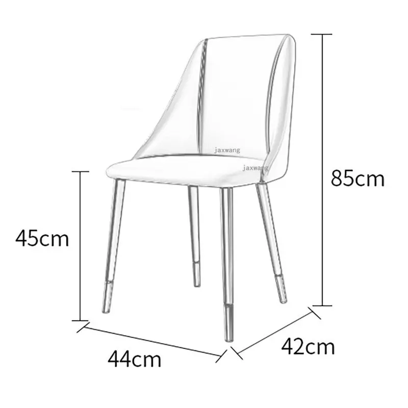 Современные легкие роскошные обеденные стулья, домашний минималистичный стул, ресторанная мебель, креативный стул со спинкой, Скандинавские кухонные обеденные стулья