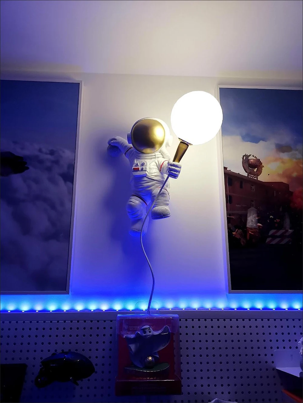 SGROW Nordic LED personality astronaut moon настенный светильник для детской комнаты кухня столовая спальня кабинет балкон лампа для прохода