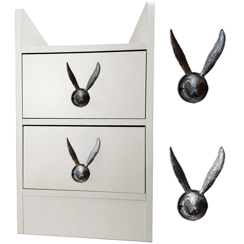 Шкафы и выдвижные ящики в форме сельского реалистичного кролика Тянут ручки для мебели, ручки для гардероба, ручки для шкафа, Выдвижные ящики для обуви, ручки для шкафа