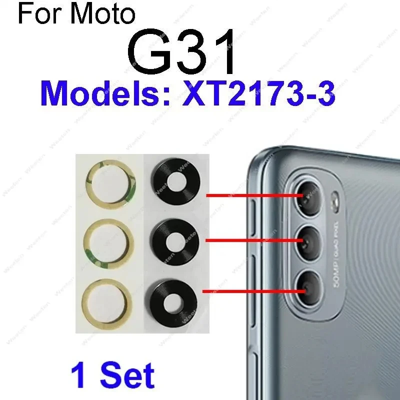 10шт Стекло Объектива Задней Камеры Для Motorola Moto G31 G41 G51 G71 G22 G32 G52 G62 G82 Стеклянный Объектив Задней Камеры с Клейкой Наклейкой