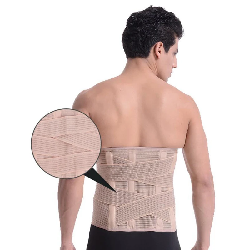 Пояснично-крестцовый пояс с двойным натяжением, корсет для спины, поясничный поддерживающий пояс, облегчающий боли в спине, грыжа межпозвоночного диска