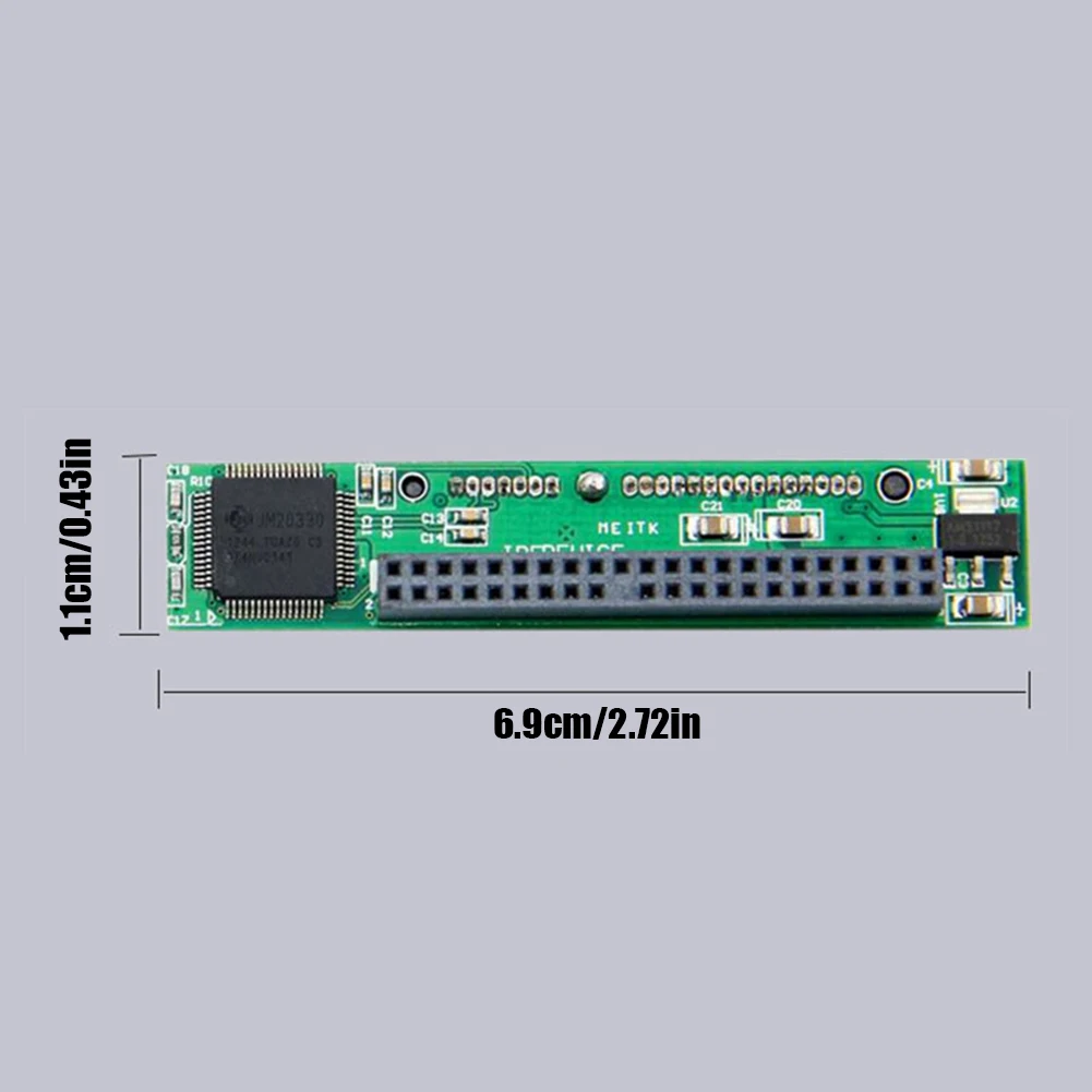 2,5-дюймовый SSD-адаптер SATA к IDE JM20330 с чипом HDD Riser Card 7 + 15-Контактный разъем к 44-контактному разъему 150 Мбит/ с Поддержка горячей замены ATA 66/100/133