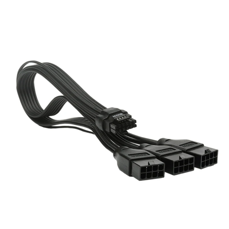 Удлинитель видеокарты питания Pcie5.0 от 16pin (12 + 4) до 3 8pin кабеля блока питания GPU Прямая поставка