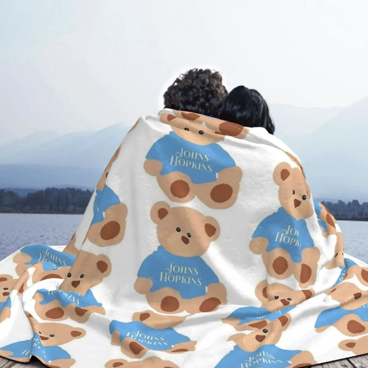 Джонс Хопкинс Плюшевый Мишка Одеяло Флисовое Всесезонное Милое Портативное Супер Теплое Одеяло для Домашнего Автомобиля Одеяло