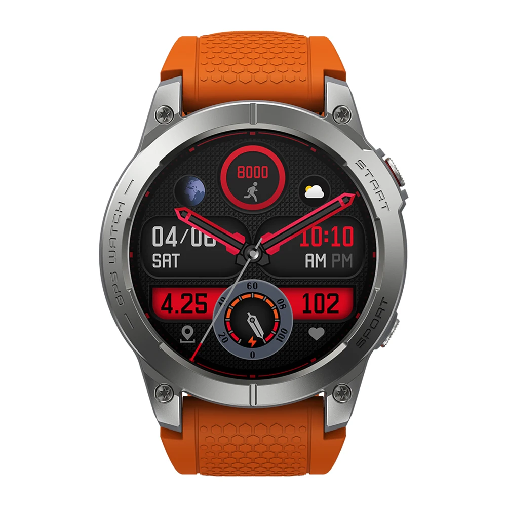 Умные часы Zeblaze Stratos 3 с AMOLED-дисплеем, умные часы с GPS, спортивные умные часы, Bluetooth-совместимые телефонные звонки, пульсометр