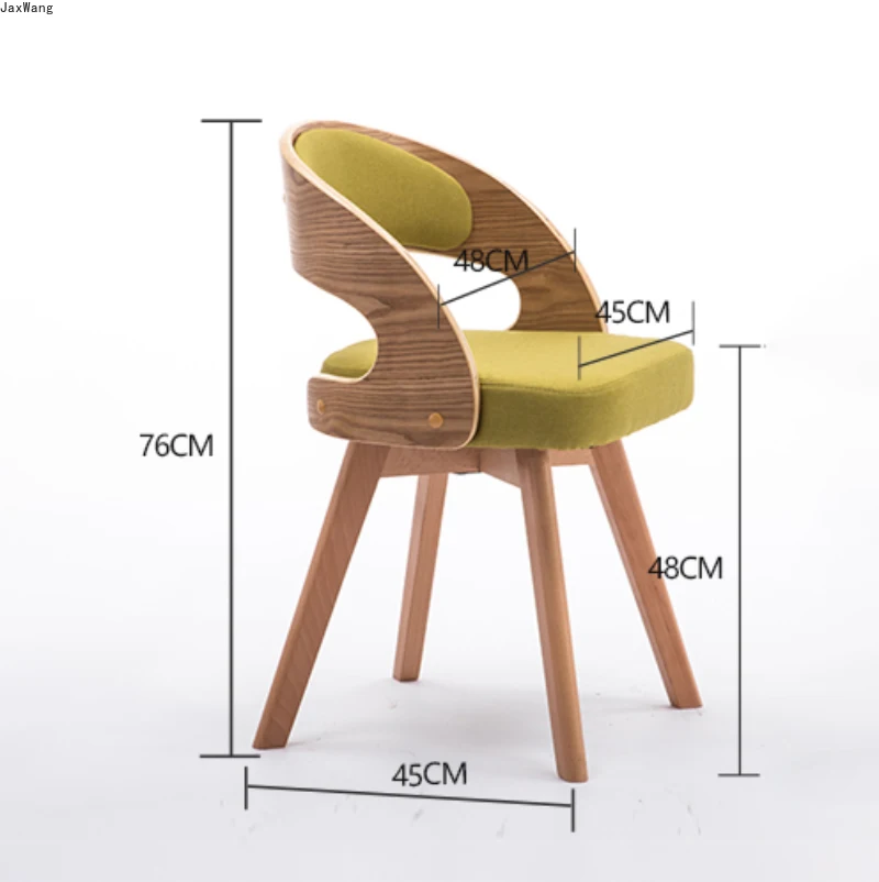 Обеденные стулья из массива дерева в скандинавском стиле, Вращающаяся Современная минималистичная мебель для ресторана, Кресло для дома Со спинкой, Кухонная мебель