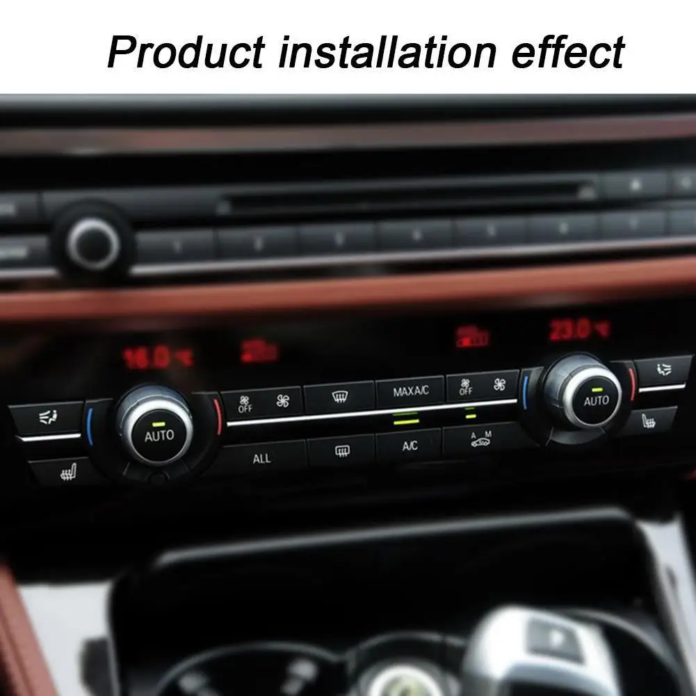 12шт Колпачки Для кнопок A/C Комплект Переключателей Отопителя Панель для BMW F07 GT/F10/F11 F01/F02