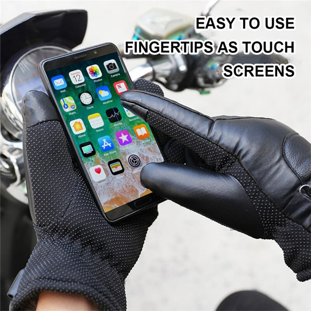 Зимние перчатки с электрическим подогревом, без батареи, USB-грелка для рук, Нагревательные перчатки, Мотоциклетные перчатки с сенсорным экраном, водонепроницаемые велосипедные перчатки