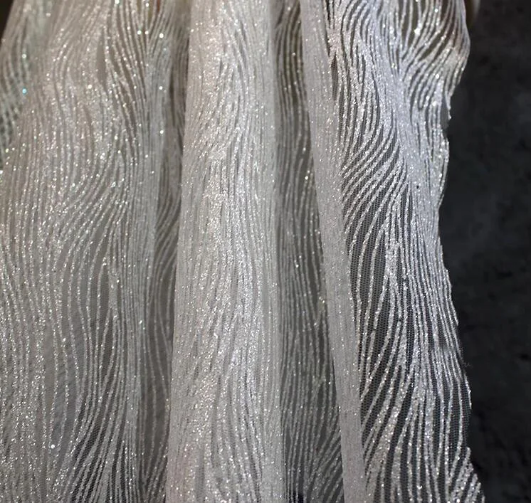 Блестящее белое свадебное платье шириной 1X1,45 метра, вечернее платье для вечеринки, рубашка, юбка, брюки, дизайн брюк, материал одежды Y26V21V230625V