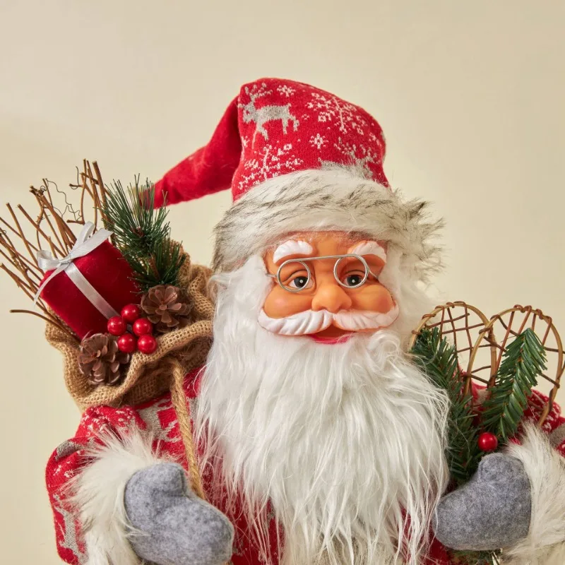 Новый 2024 год, Санта Клаус, елочные украшения, фигурка, подарочное украшение для дома, детский подарок для мальчиков и девочек Navidad