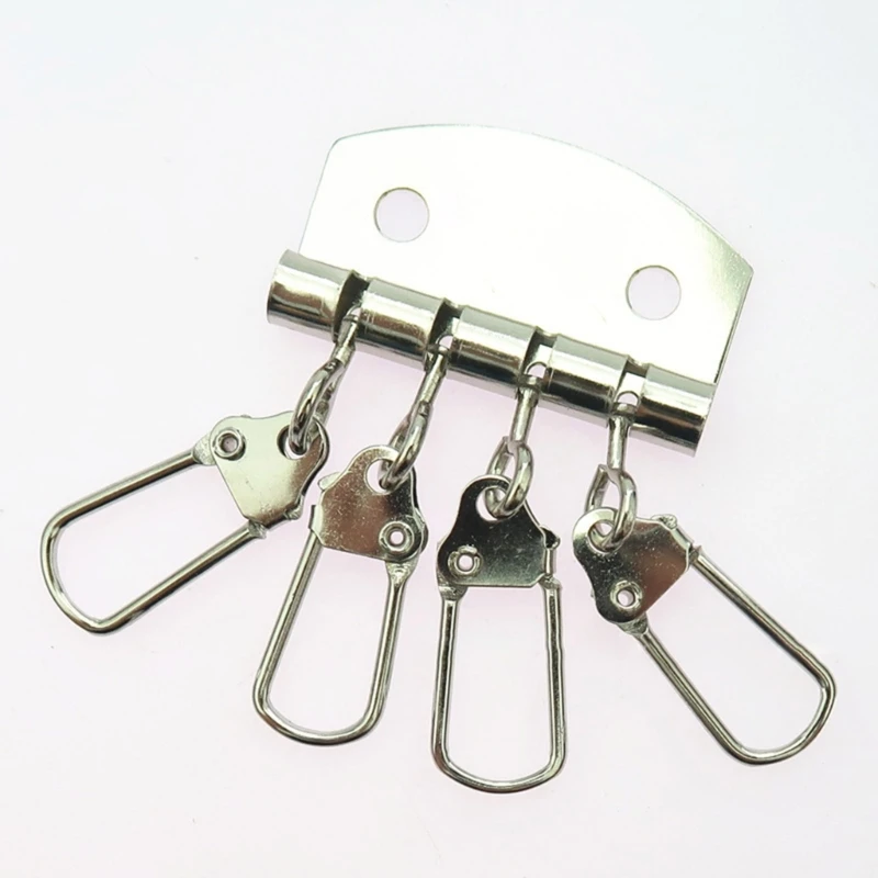 4 шт. Металлический держатель для ключей, брелок для ключей, органайзеры с 4-6 крючками для кожи, кошелек для рукоделия, сумка для ключей, фурнитура для сумок 85LC