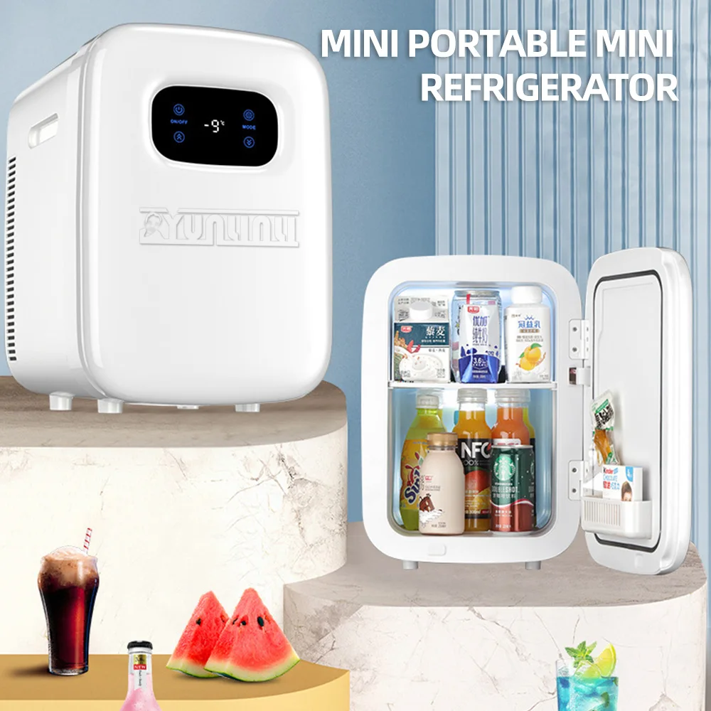 Портативный Мини Многофункциональный холодильник Автомобильный холодильник объемом 20 л Бытовой Косметический холодильник для макияжа Холодильники для охлаждения напитков