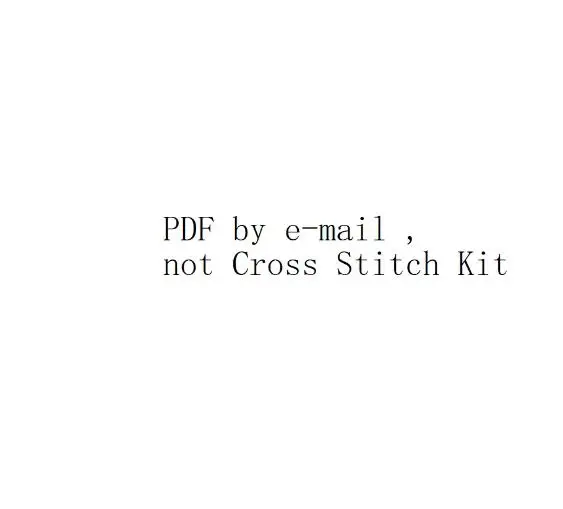 PDF по электронной почте Продажа 4-62 набора для вышивания крестиком Электронный рисунок для рукоделия крестиком