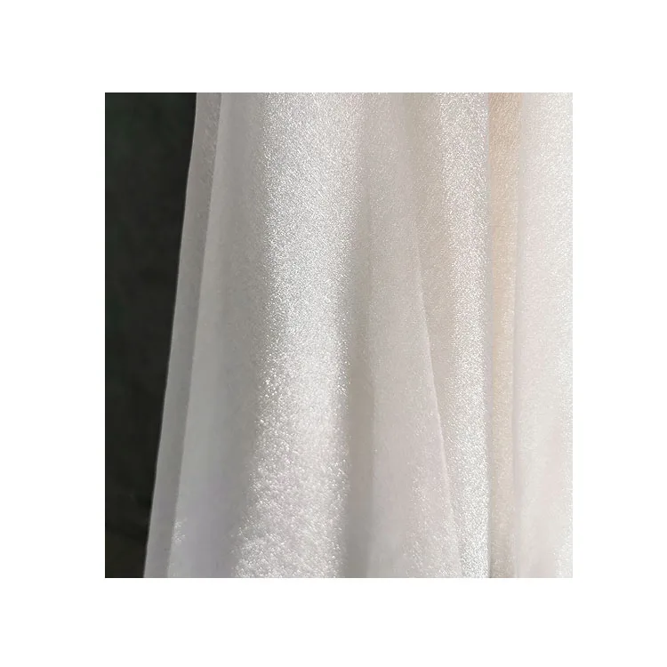 Расшитый бисером Кристалл монохромный шифон Органза Дизайнерская ткань Одежда своими руками Платье Hanfu Ткани для рубашек с большим рукавом