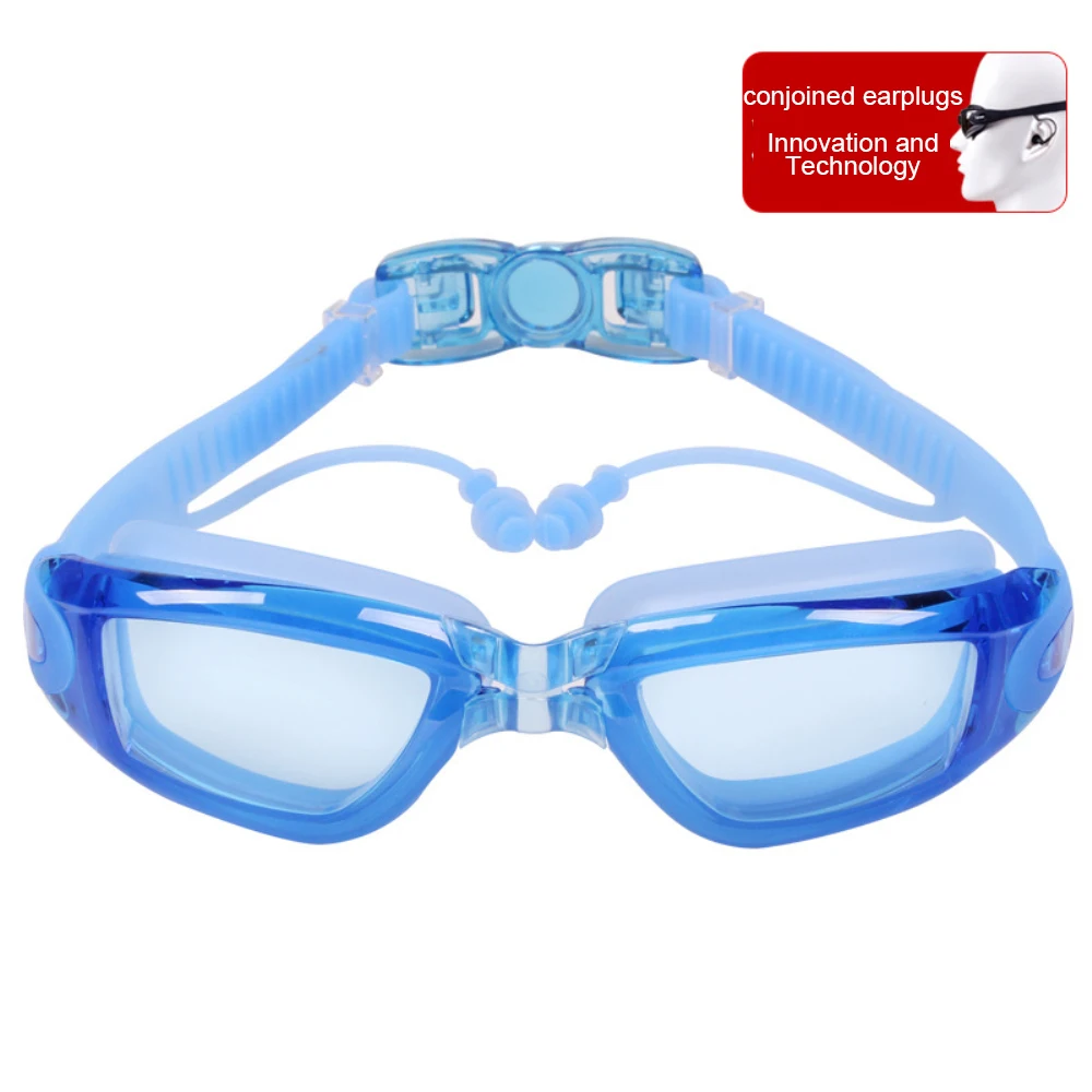 1-10 шт. Прочные уплотнительные очки для плавания на открытом воздухе, Высокопрочная пряжка, Цельные затычки для ушей, Противотуманные очки для плавания, утолщенные