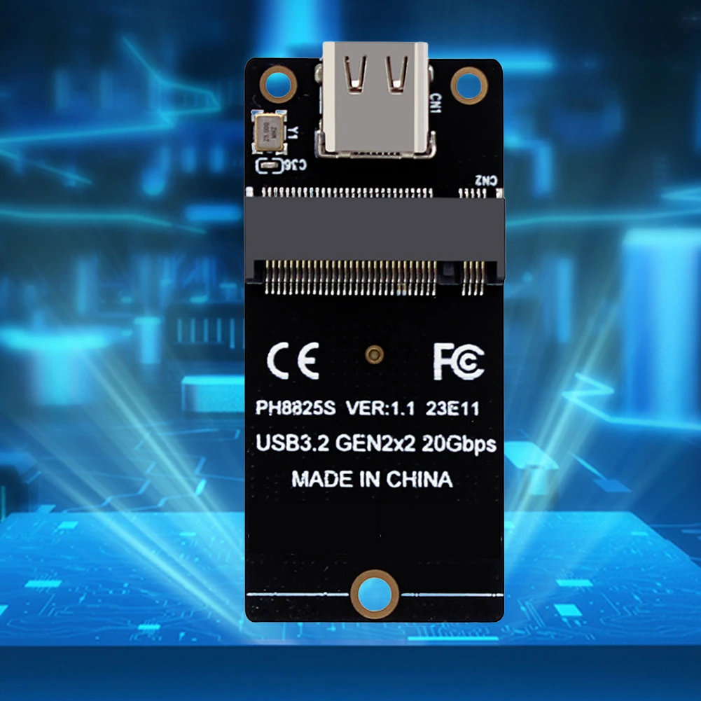 Преобразователь SSD M.2 в Type C USB3.2 Gen2x2 Плата преобразования NVME 20 Гбит/с Плата Адаптера ASM2364 2000 Мбит/с для SSD 2230/42/60/80