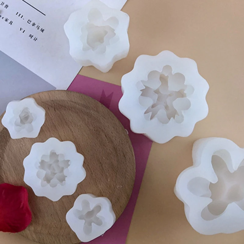 3D Силиконовая форма для свечей Цветочное мыло для суккулентов Форма для изготовления ароматических свечей Кактус Формы для ароматических свечей Имитация ремесла
