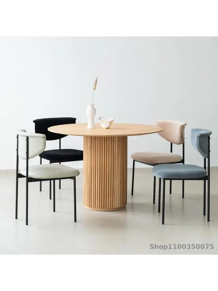 Простой современный дизайнерский обеденный стул, Легкий Роскошный домашний обеденный стол, стул с железной спинкой, стул для макияжа, маникюра, стул для отдыха