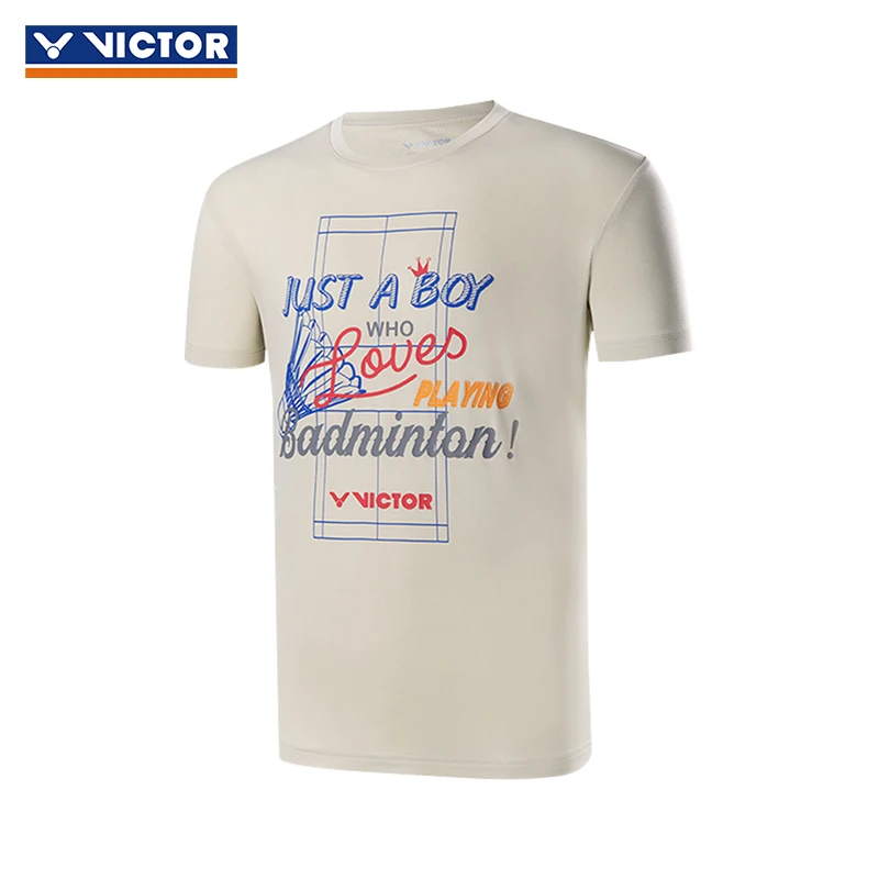 Модная футболка Victor, спортивная майка, одежда для бадминтона, спортивная одежда поло с коротким рукавом 30007