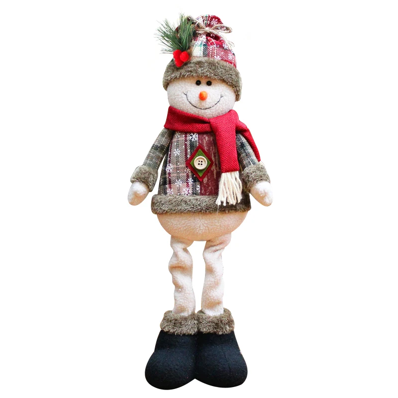 Детские игрушки, Рождественские плюшевые куклы, креативный Санта-Клаус, елочные украшения, окно со снеговиком, детские рождественские подарки