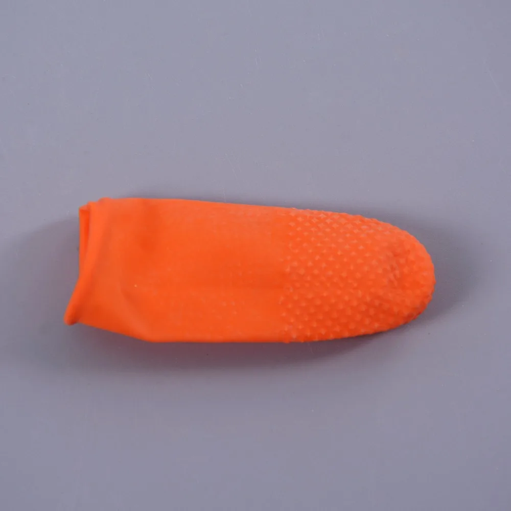12шт Защитных латексных теплоизоляционных накладок/щитков для защиты пальцев от скольжения Антистатический кончик пальца для кератинового наращивания волос
