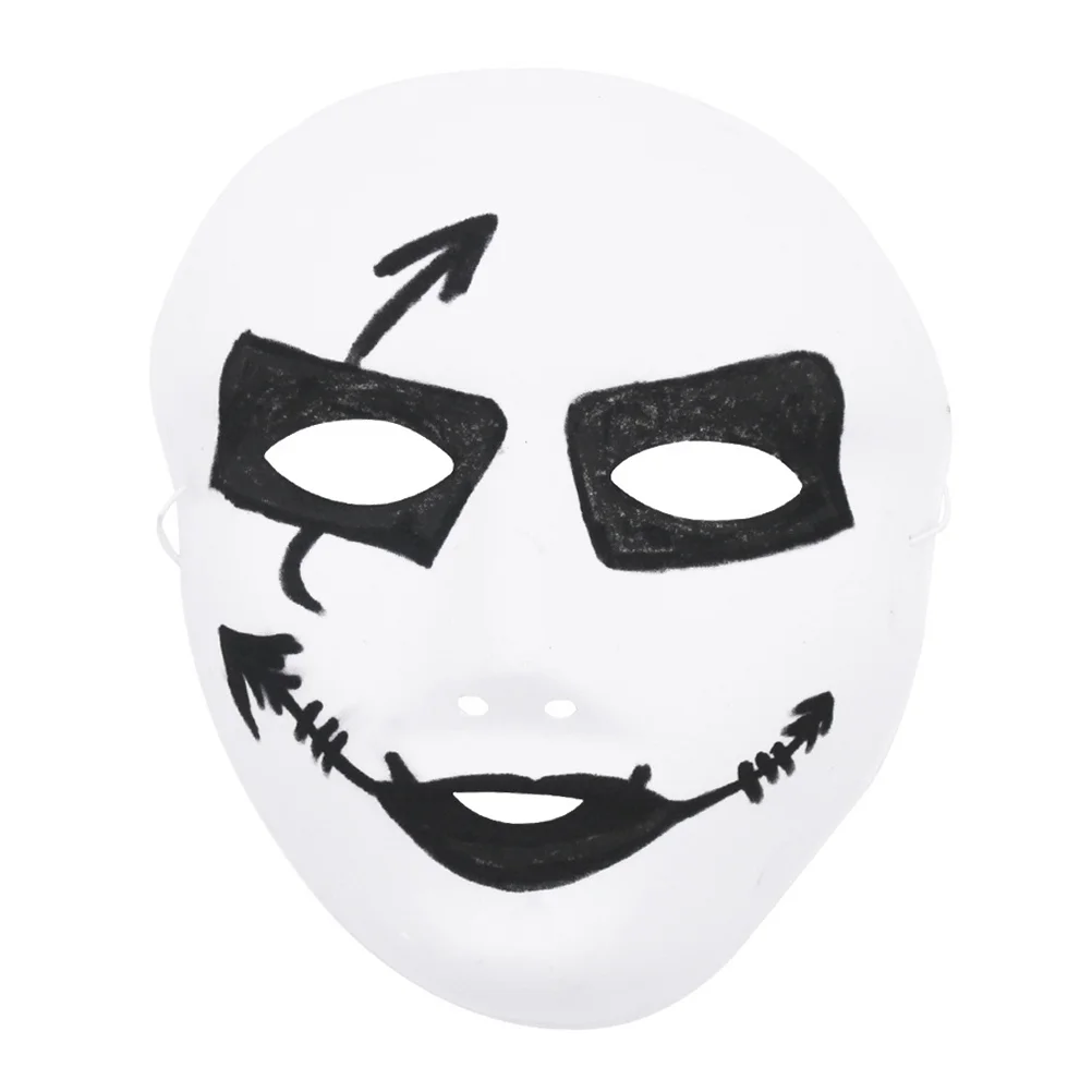 12шт Женских костюмов на Хэллоуин в анфас, сделай САМ, Пустая маска для рисования, Хэллоуин, Танец Хип-Хопа, Призрак, Косплей, Маскарадное платье