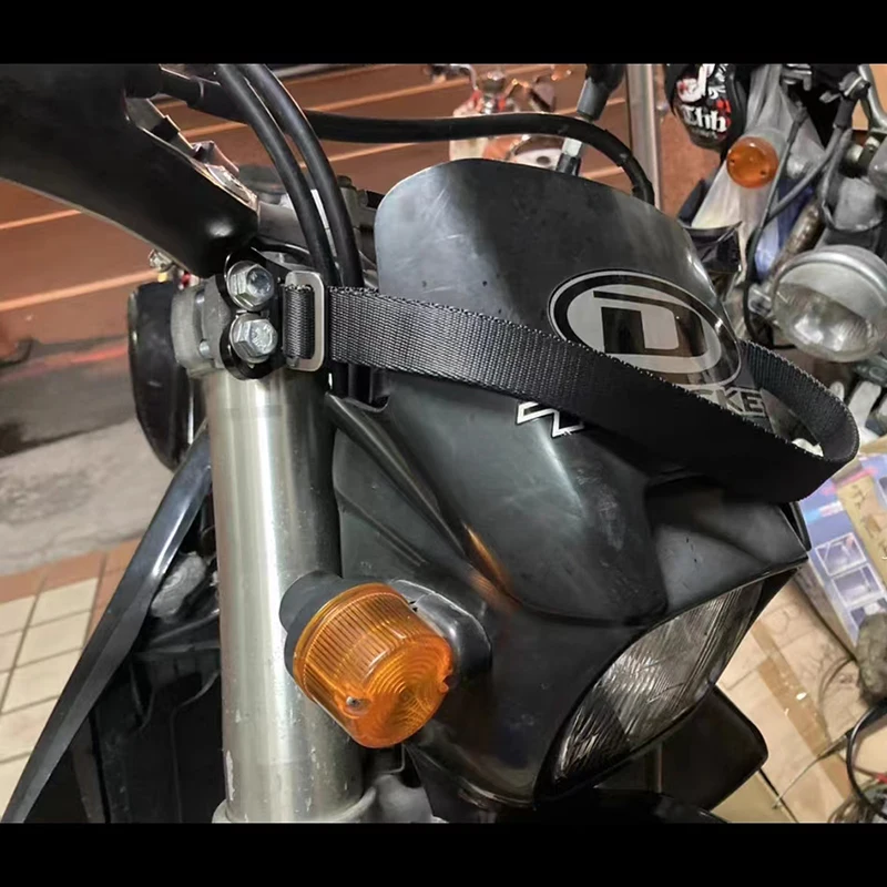 Универсальная передняя вилка мотоцикла Спасательный ремень Слинг Натяжной ремень Протектор для HONDA YAMAHA KAWASAKI SUZUKI Road Motocross Enduro