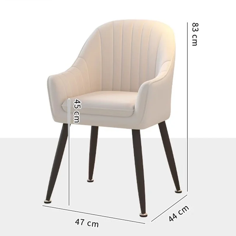 Роскошные Современные обеденные стулья с черными металлическими ножками, удобные дизайнерские стулья для взрослых, Одноместные Минималистичные принадлежности для салона Fauteuil для помещений