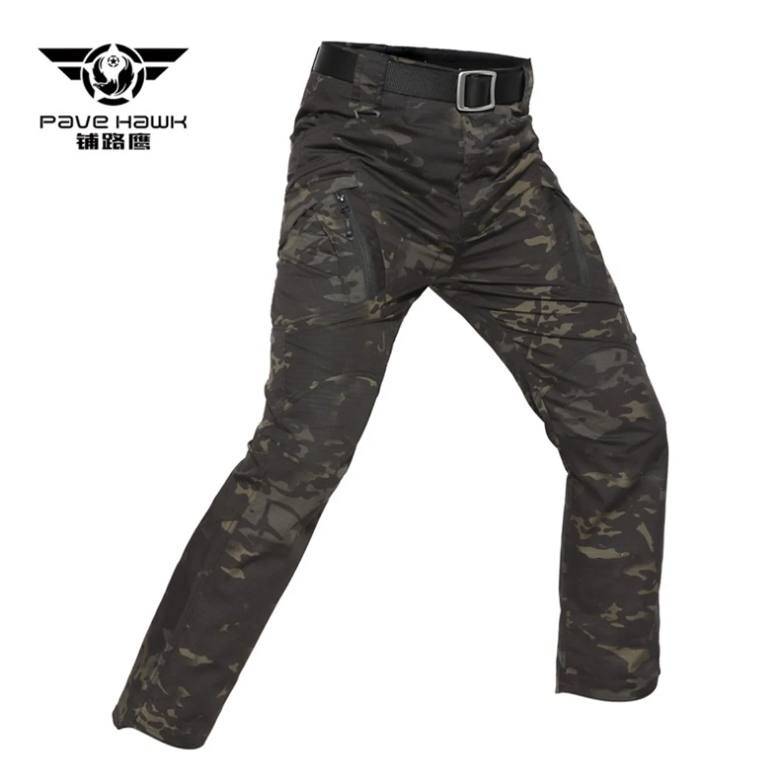 Мужские тактические брюки IX9, повседневные комбинезоны, камуфляжные брюки с несколькими карманами, прочные боевые брюки для альпинизма в дикой природе