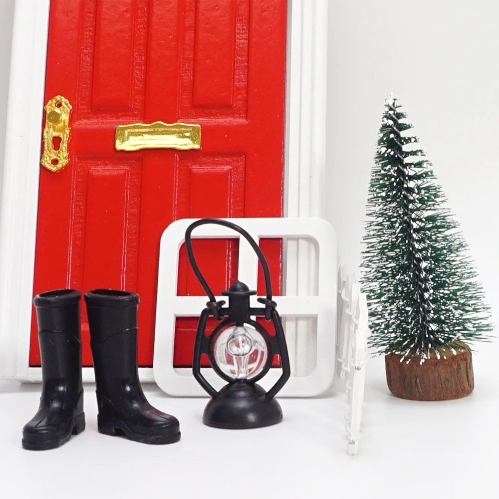 Миниатюрные дверные аксессуары с изображением деревянного эльфа, имитирующие миниатюры мебели, рождественские украшения своими руками