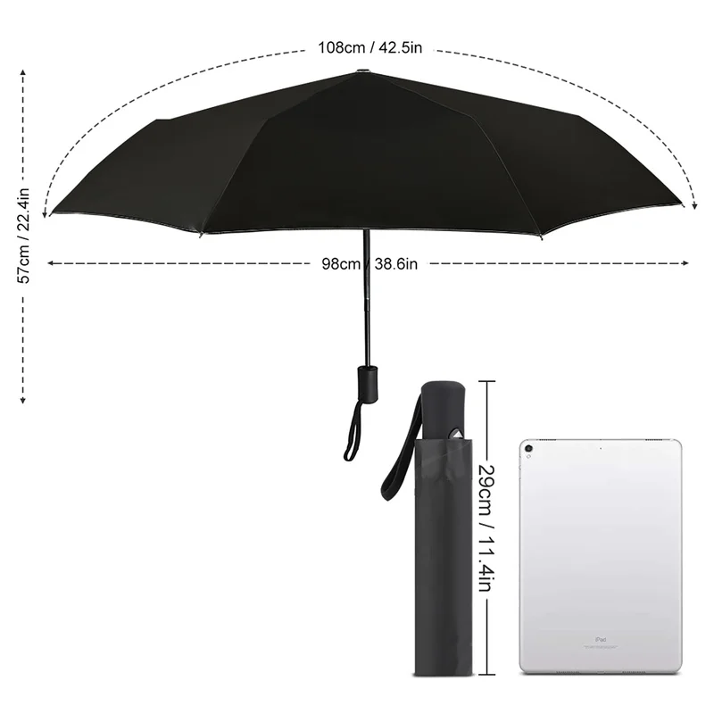 Сексуальный Женский Зонт RE ZERO Rain Женский Трехстворчатый Полностью Автоматический Зонт Для защиты от Солнца Инструмент для путешествий на открытом воздухе Parapluie